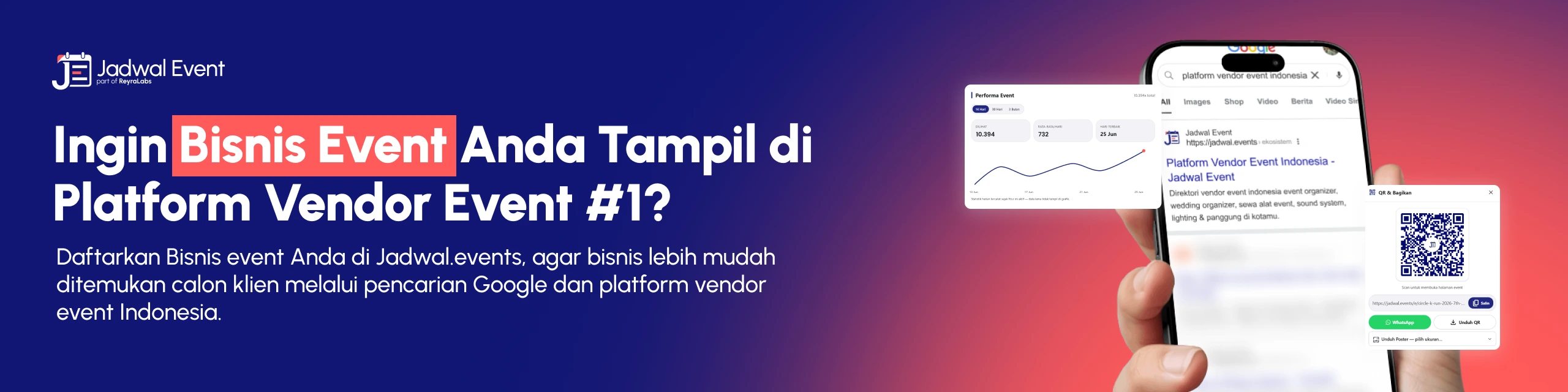 Daftarkan bisnis vendor event-mu di Platform Vendor Event Indonesia